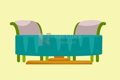 Dinning table, icons and templates, vector illustrator