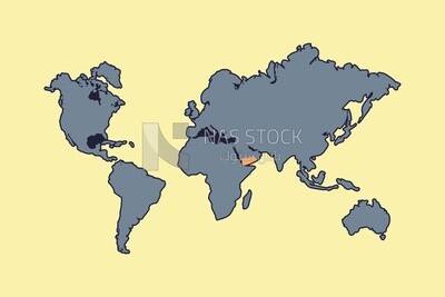 World map, icons and templates, vector illustrator