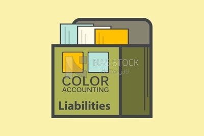 The logo of color accounting, icons and templates, vector illustrator