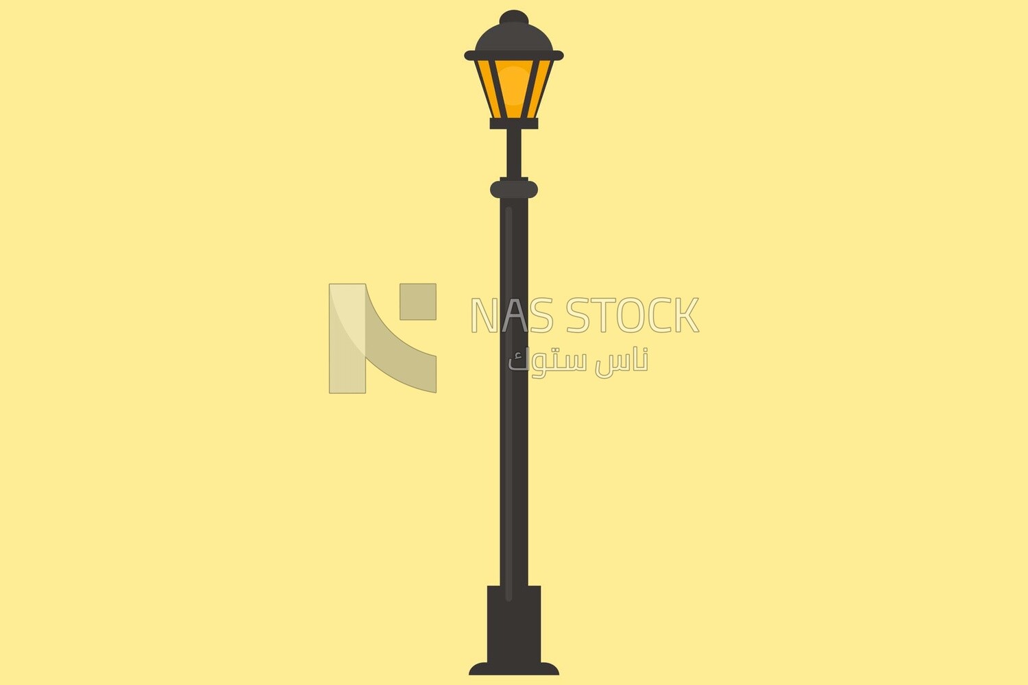 Lamppost icon, icons and templates, vector illustrator