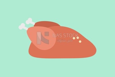 Chicken dish icon, icons and templates, vector illustrator