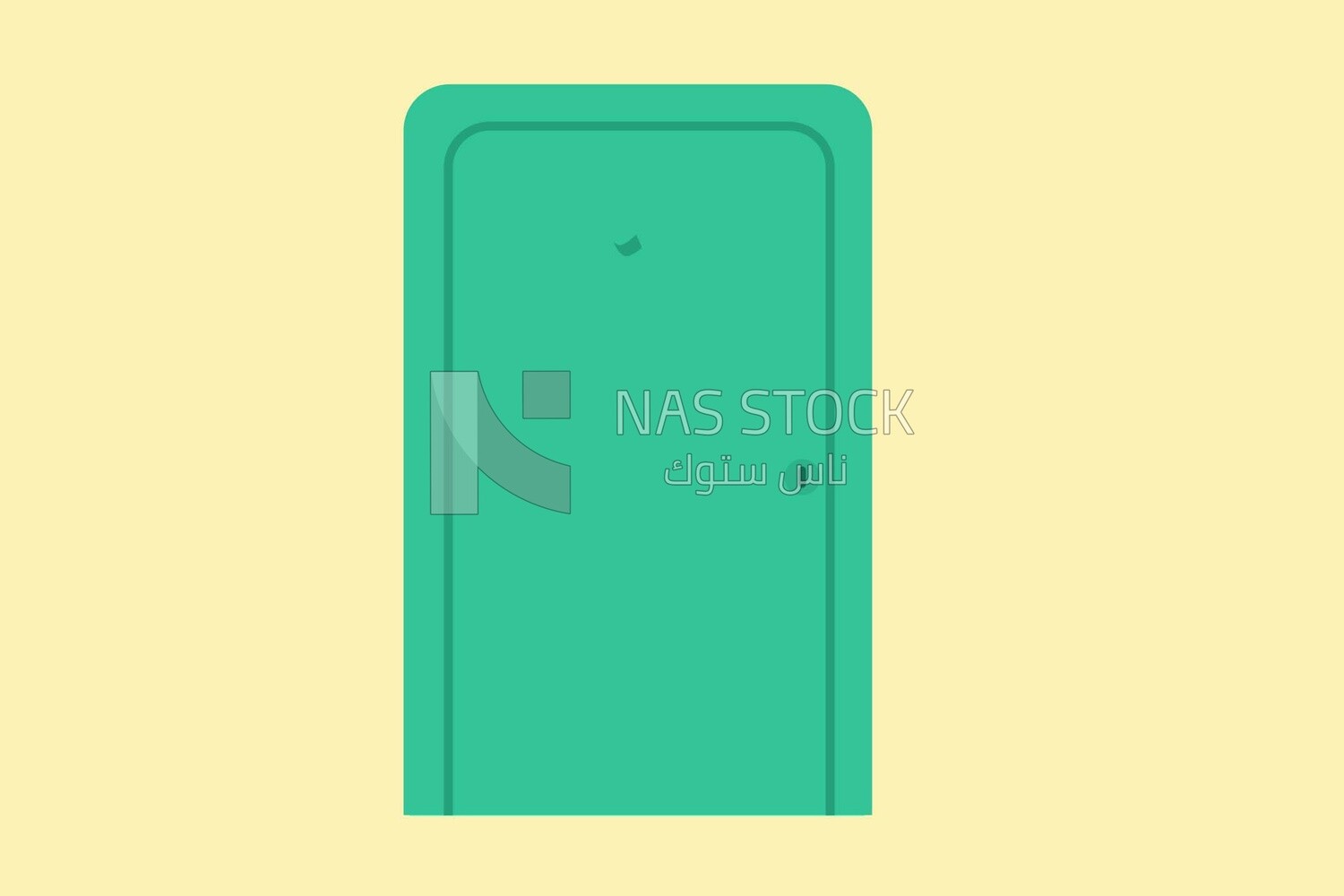 Green door, icons and templates, vector illustrator