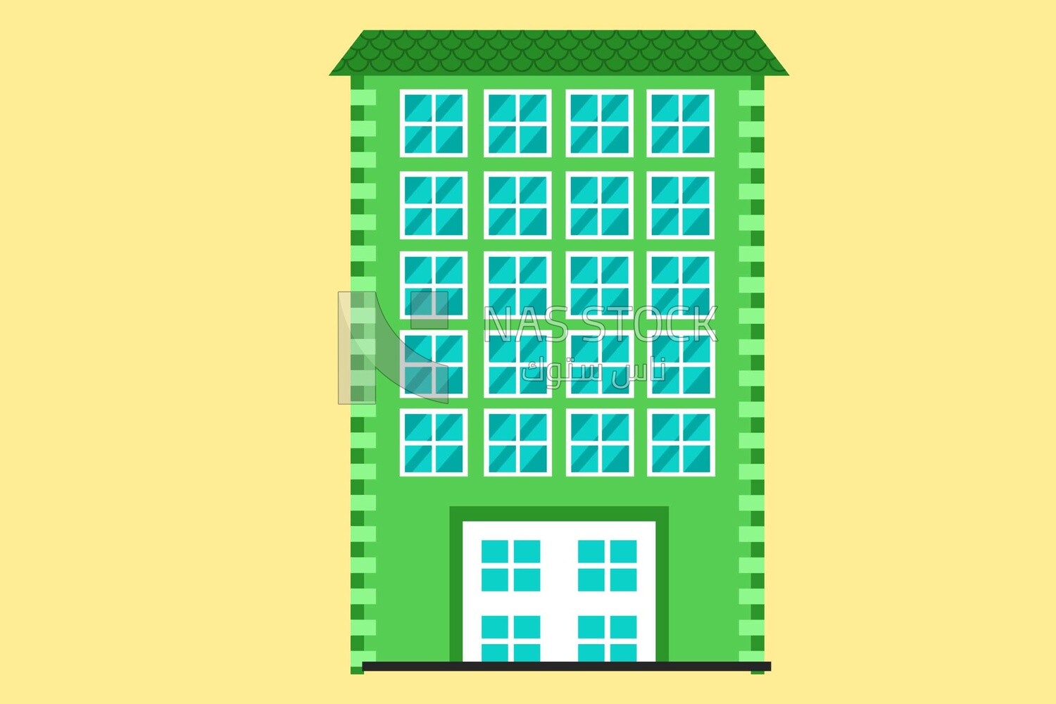 Green building, icons and templates, vector illustrator