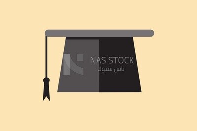 Graduation cap, icons and templates, vector illustrator