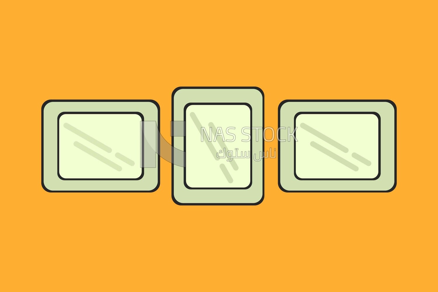 Photo frames, icons and templates, vector illustrator