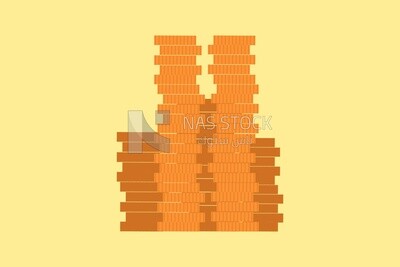 Coins, icons, templates and vector illustrator
