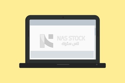 Computer screen, icons and templates, vector illustrator
