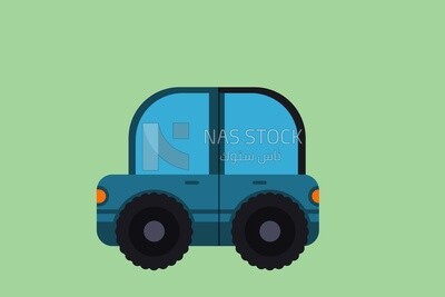 Blue car icon, icons and templates, vector illustrator