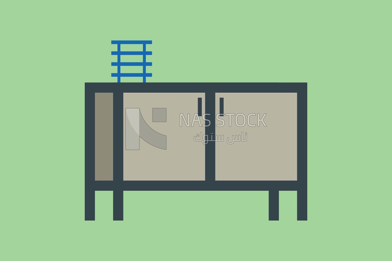 Desk icon, icons and templates, vector illustrator