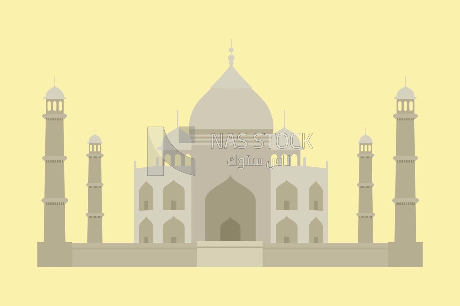 Mosque, icons and templates, vector illustrator