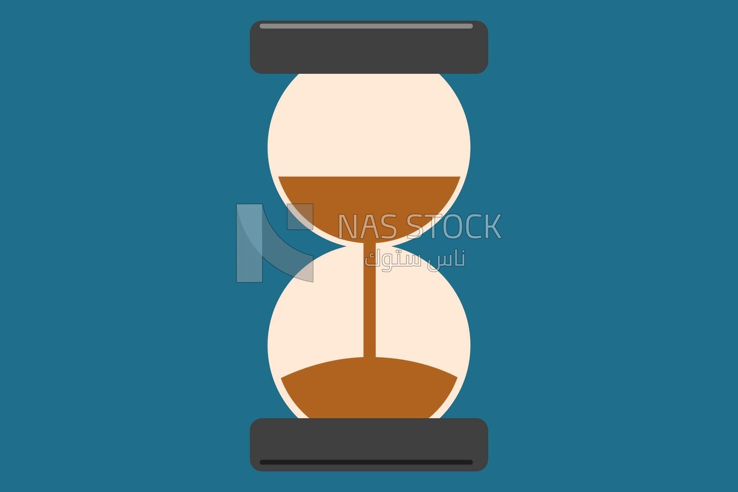 Sand glass, icons and templates, vector illustrator