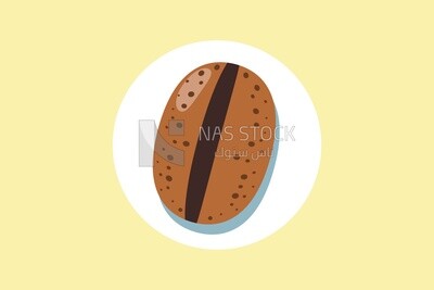 Coffee bean, icons and templates, vector illustrator