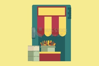 صندوق به مفرقعات نارية ، أيقونات ، فيكتور اليستريتور