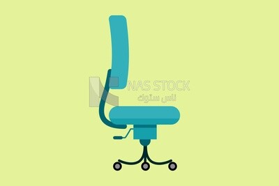 Office chair, icons and templates, vector illustrator