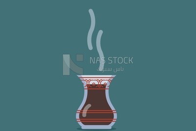 Cup of coffee, icons and templates, vector illustrator