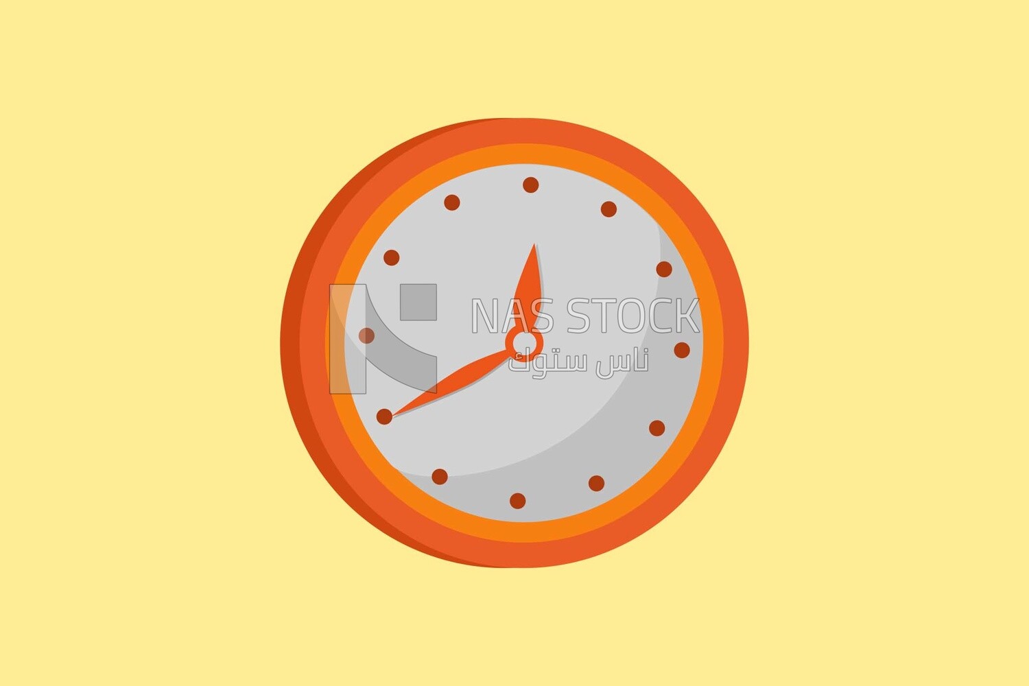 Wall clock, icons and templates, vector illustrator