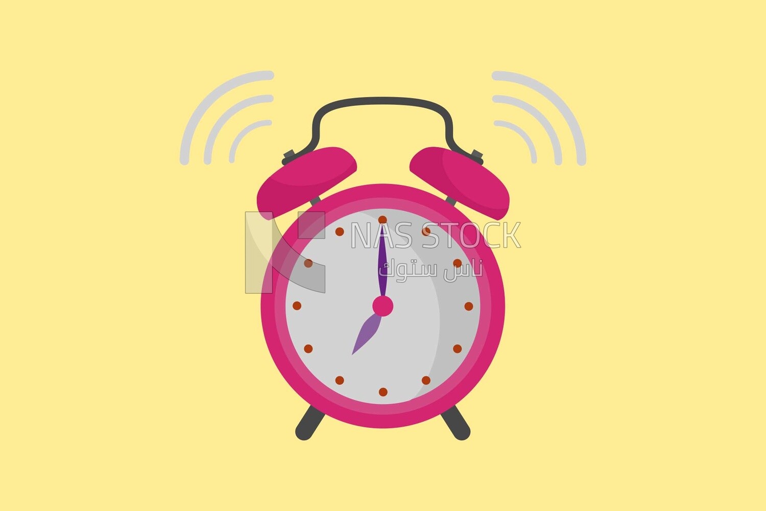 Alarm clock, icons and templates, vector illustrator