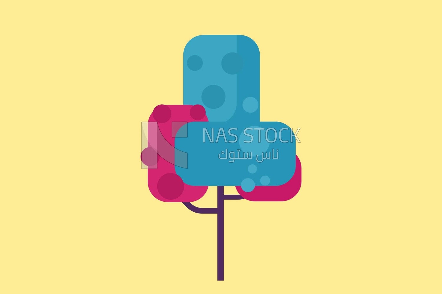 Tree, icons and templates, vector illustrator