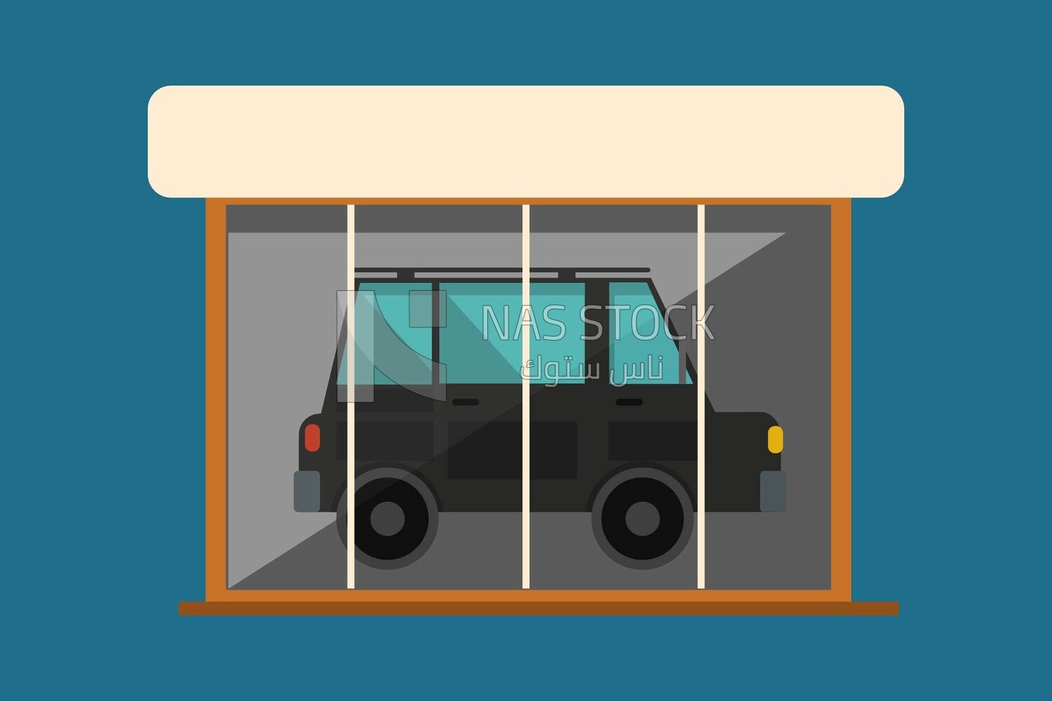 Black car, icons and templates, vector illustrator