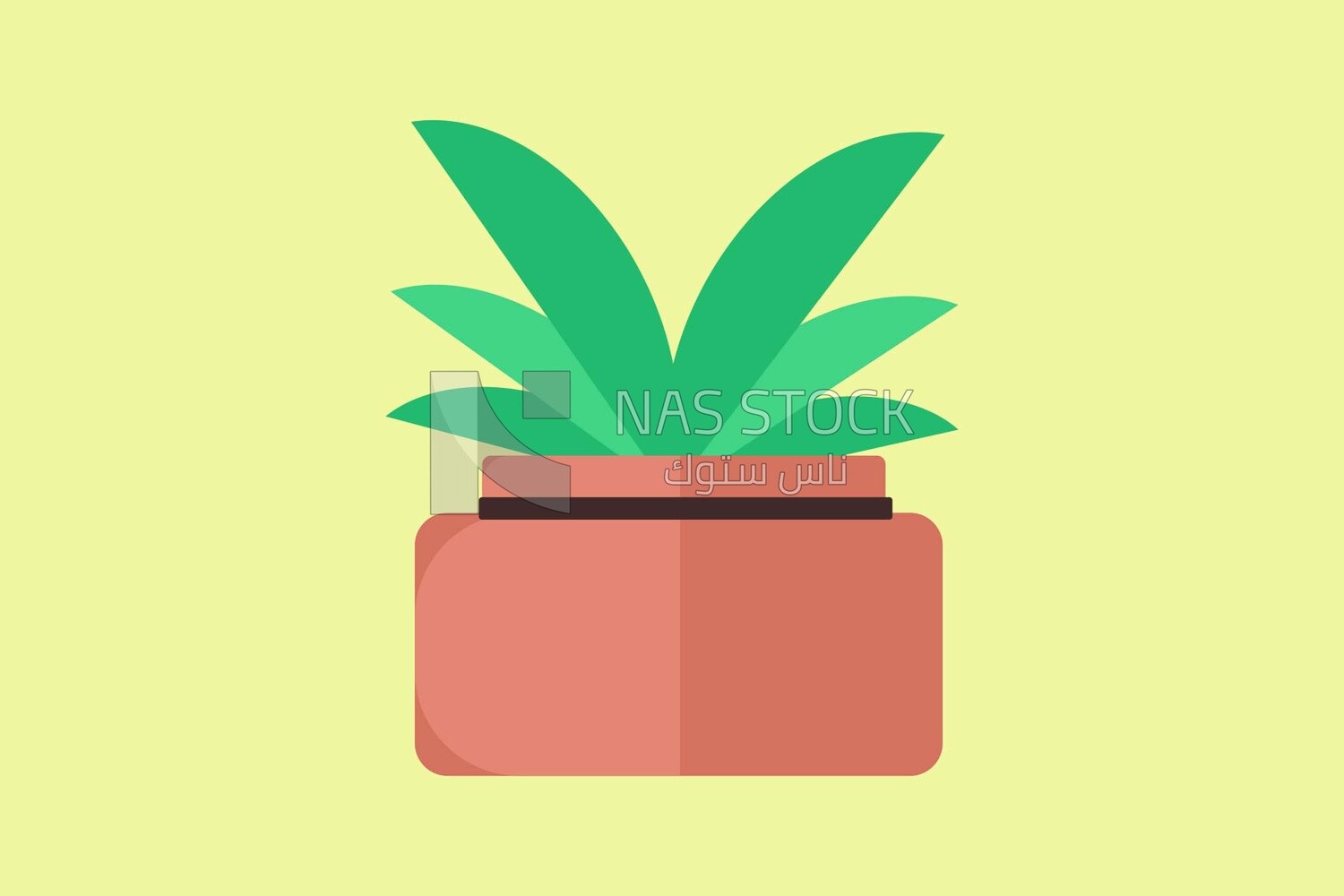 Green plant, icons and templates, vector illustrator