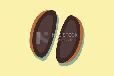 Coffee bean, icons and templates, vector illustrator