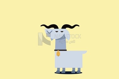 Goat, icons and templates, vector illustrator