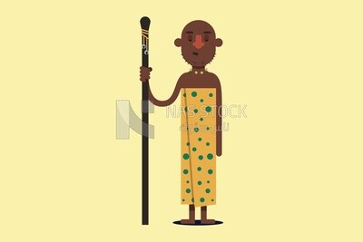 Character of a man, icons and templates, vector illustrator