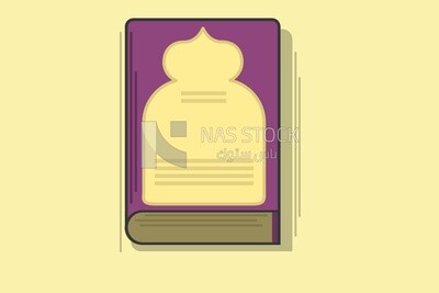 Quran book, graphics, icons, vector illustrator.