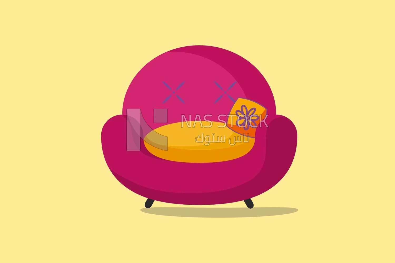 Chair, icons and templates, vector illustrator