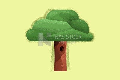 Tree, icons and templates, vector illustrator