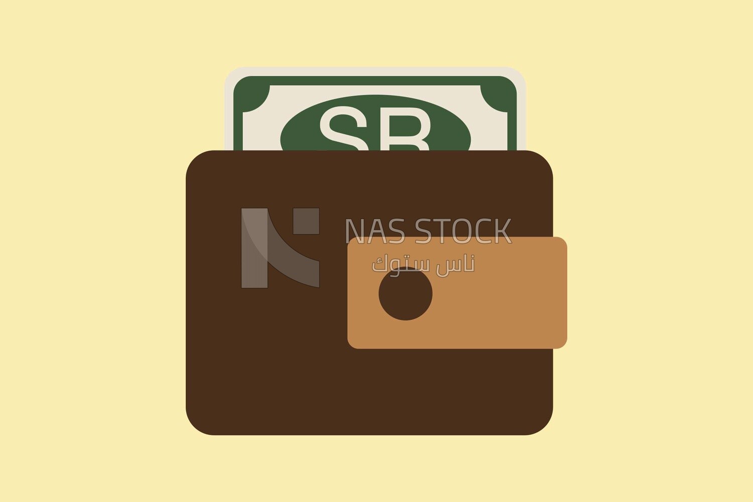Wallet with money on it, icons and templates, vector illustrator