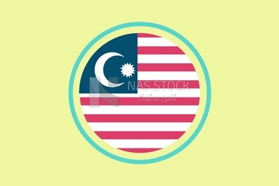 Flag of malaysia, icons and templates, vector illustrator