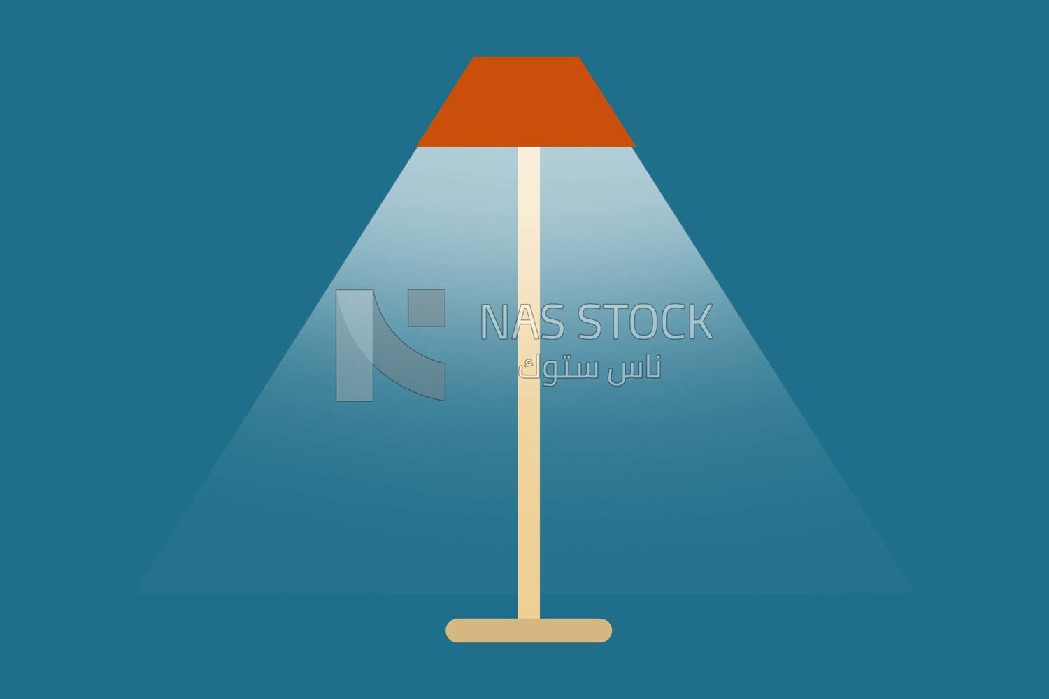 Floor lamp, icons and templates, vector illustrator