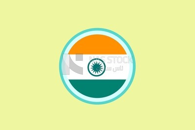 Flag of india, icons and templates, vector illustrator