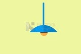 Desk lamp, icons and templates, vector illustrator