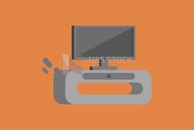 Tv with tv table