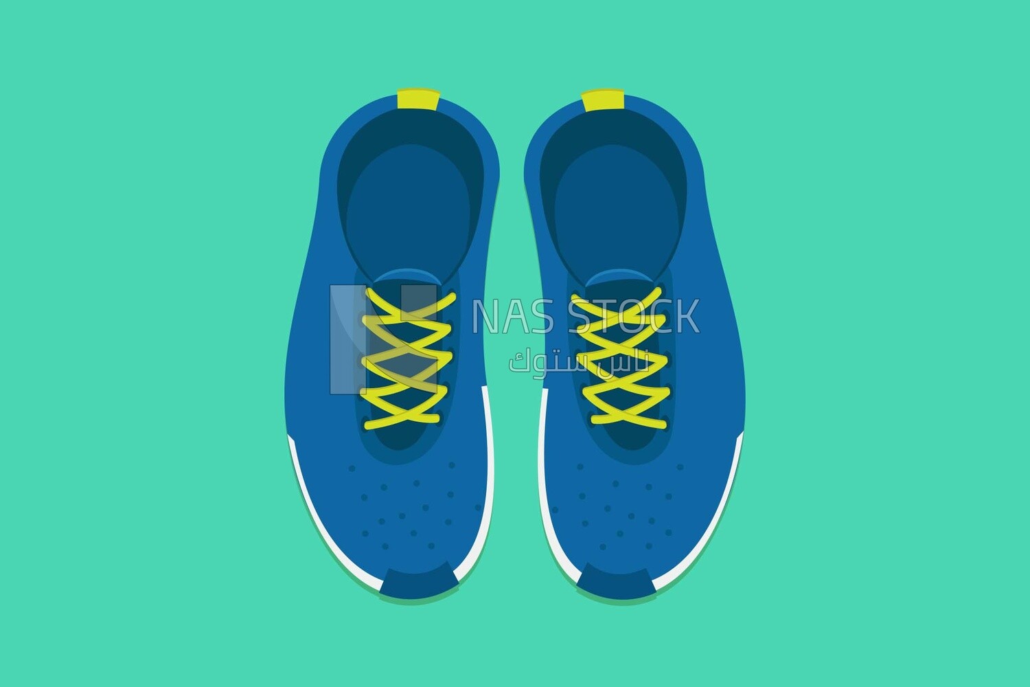 Blue sneakers
