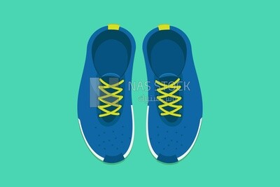 Blue sneakers