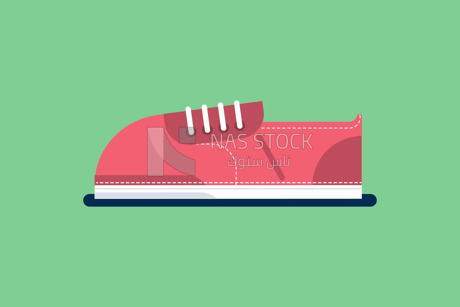Red sneakers
