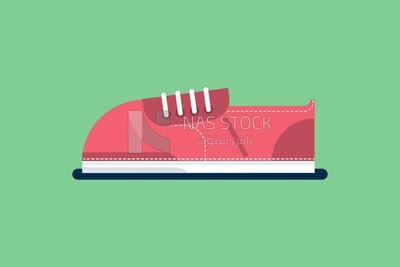 Red sneakers