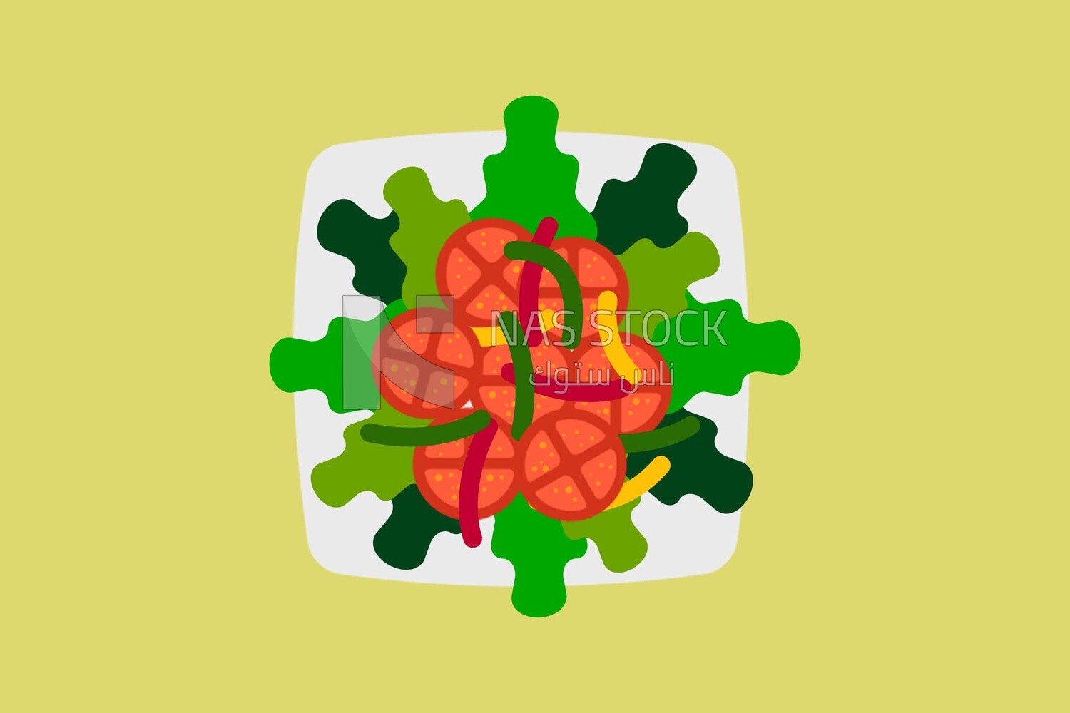 Salad plate