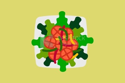 Salad plate