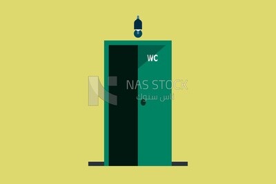 Toilet door
