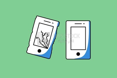 Broken smartphone