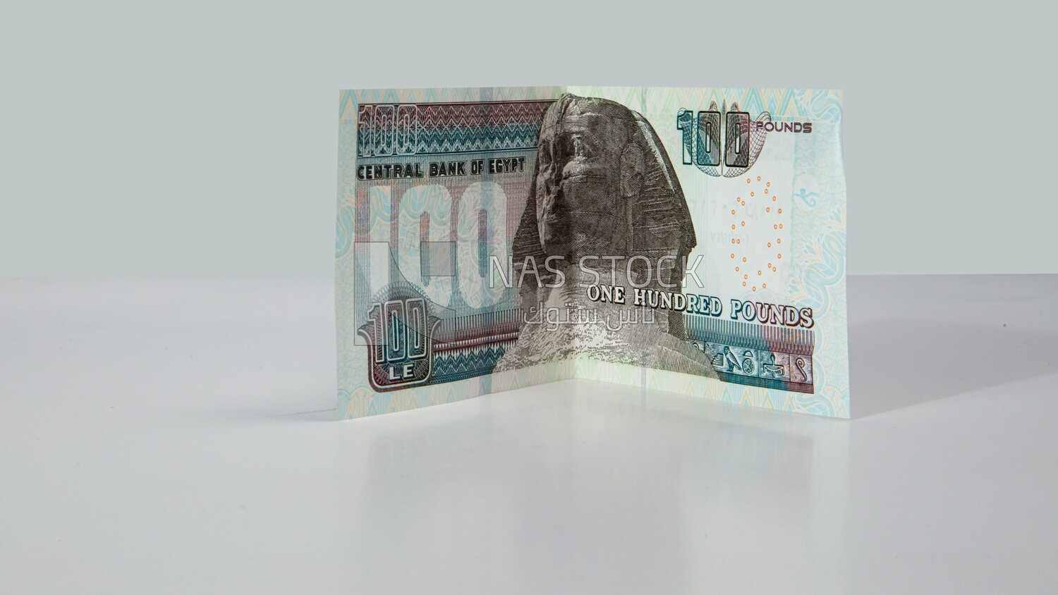 One hundred Egyptian pounds banknote currency, Egyptian money