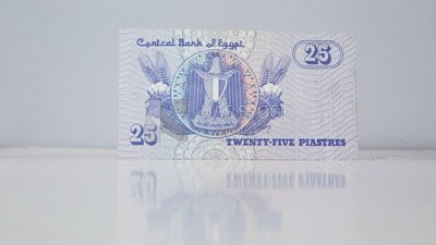 Quarter egyptian pound from back, Egyptian money