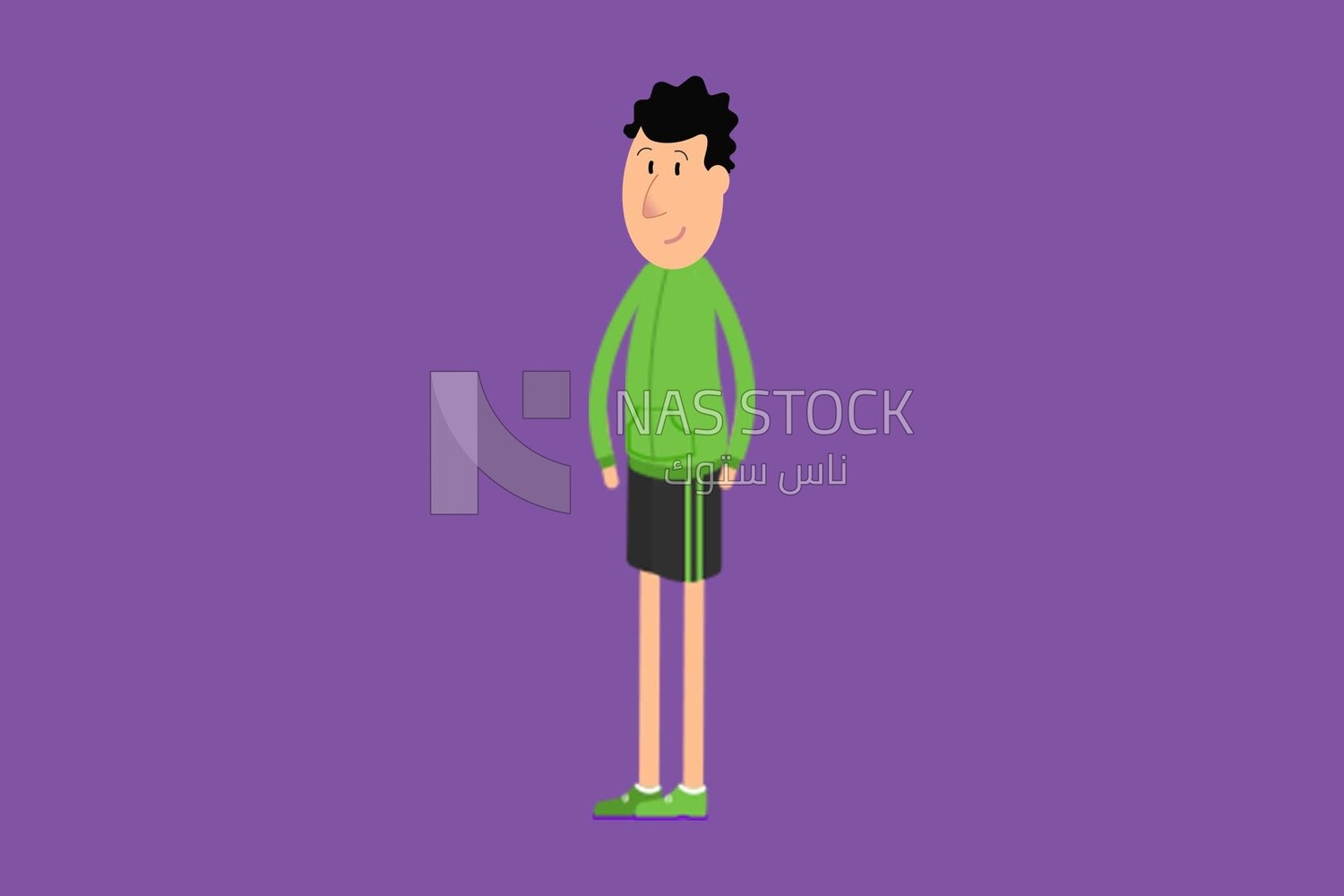 Guy in casual clothes, an athletic guy
