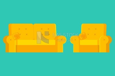 Sofa with chair