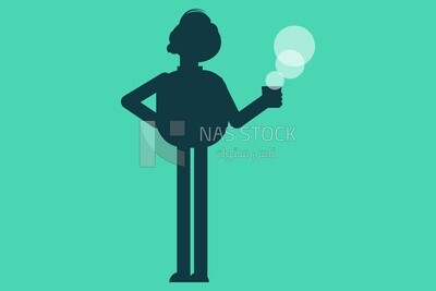 Shadow of a man