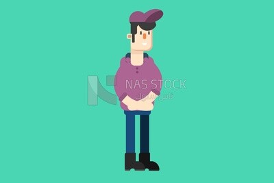Guy in casual clothes